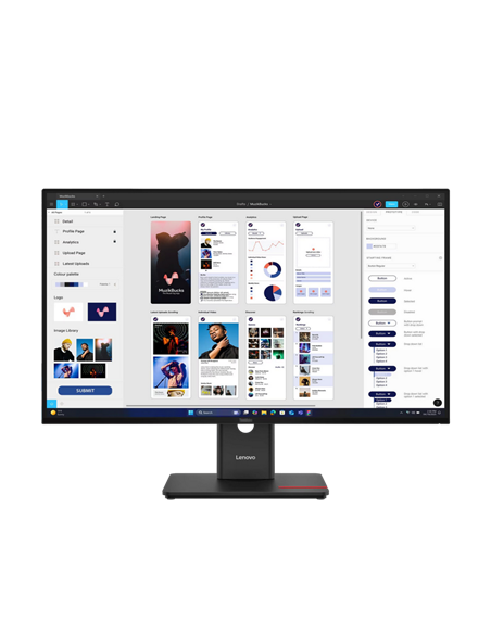 31,5" Монитор Lenovo T32UD-40, IPS 3840x2160 4K UHD, Чёрный