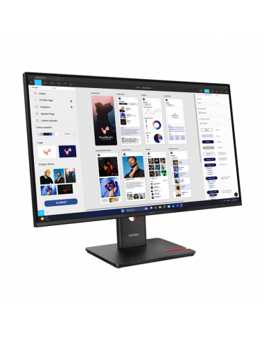 31,5" Monitor Lenovo T32UD-40, IPS 3840x2160 4K UHD, Negru