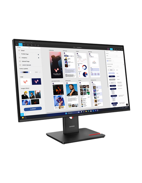 31,5" Monitor Lenovo T32UD-40, IPS 3840x2160 4K UHD, Negru