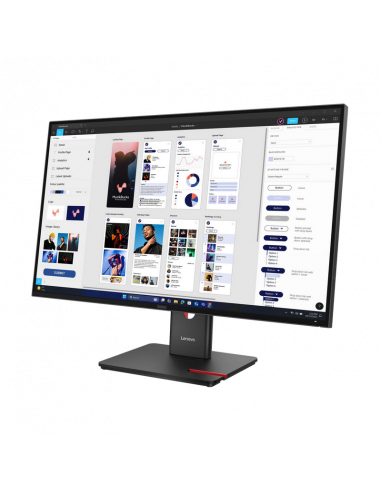 31,5" Monitor Lenovo T32UD-40, IPS 3840x2160 4K UHD, Negru