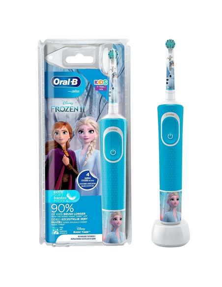 Электрическая зубная щетка Braun Oral-B Kids Vitality D100 Frozen, Синий