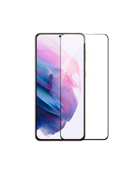 Helmet Diamond Glass 4D Full Glue Samsung S21FE, Black