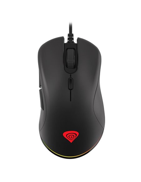 Genesis Mouse Krypton 200, 6400 DPI, RGB Illuminated, Silent, With Software, Black