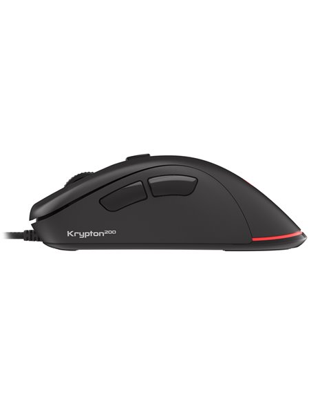 Genesis Mouse Krypton 200, 6400 DPI, RGB Illuminated, Silent, With Software, Black Genesis Mouse Krypton 200, 6400 DPI, RGB Illuminated, Silent, With Software, Black