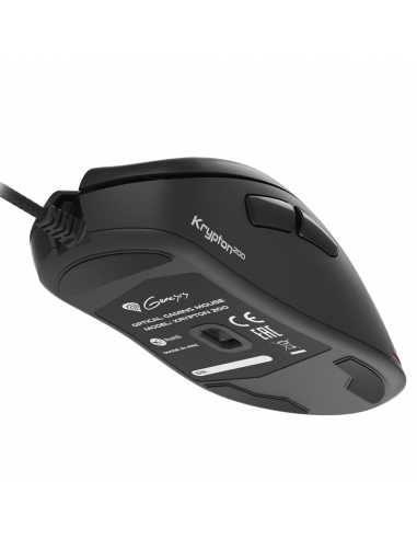 Genesis Mouse Krypton 200, 6400 DPI, RGB Illuminated, Silent, With Software, Black