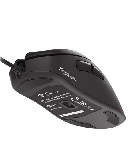 Genesis Mouse Krypton 200, 6400 DPI, RGB Illuminated, Silent, With Software, Black Genesis Mouse Krypton 200, 6400 DPI, RGB Illuminated, Silent, With Software, Black