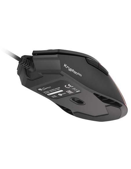 Genesis Mouse Krypton 220, 6400 DPI, RGB Illuminated, With Software, Black
