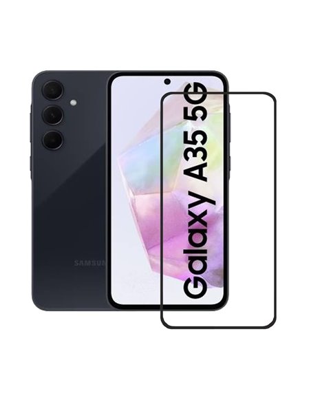 Helmet Diamond Glass 5D Samsung A35 5G, Black Helmet Diamond Glass 5D Samsung A35 5G, Black