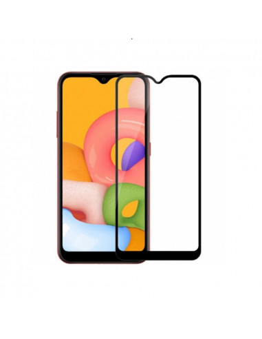 Helmet Diamond Glass 4D Samsung A01 Core, Black