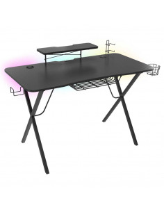 Genesis Desk Gaming Holm 300, RGB (Organizer, Wireless Charger, Multiple holder (Headphone, Cup, Gamepad), USB Hub, Remote Co...