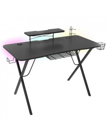 Genesis Desk Gaming Holm 300, RGB (Organizer, Wireless Charger, Multiple holder (Headphone, Cup, Gamepad), USB Hub, Remote Co...