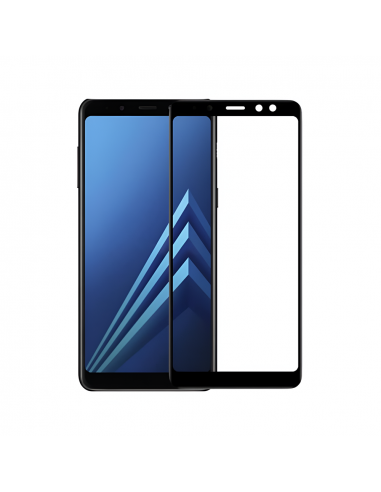 Helmet Glass 3D Round Edge Samsung A8 Plus (2018) Black