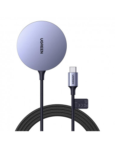 UGREEN Wireless Magnetic Charger for iPhone 15W CD245, Grey