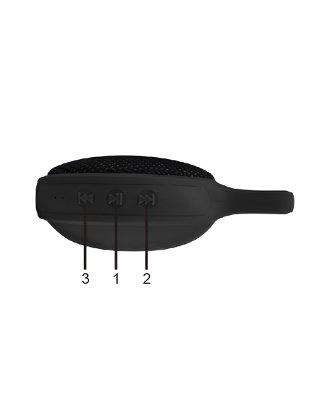 Helmet Bluetooth Speaker (5W) W8025, Black