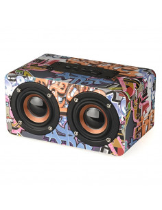Bluetooth Speaker Super Bass W5, Power 10W, Graffiti