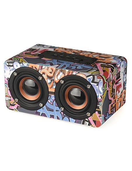 Bluetooth Speaker Super Bass W5, Power 10W, Graffiti
