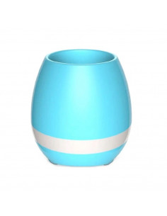Helmet Speaker Music Flowerpot, Blue