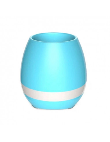Helmet Speaker Music Flowerpot, Blue
