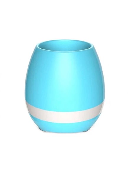 Helmet Speaker Music Flowerpot, Blue