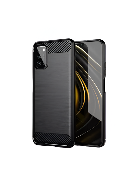 Helmet Case Carbon Xiaomi Poco M3, Black
