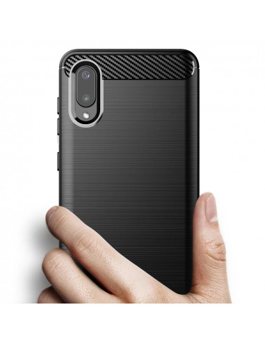 Helmet Case Carbon Samsung A02, Black