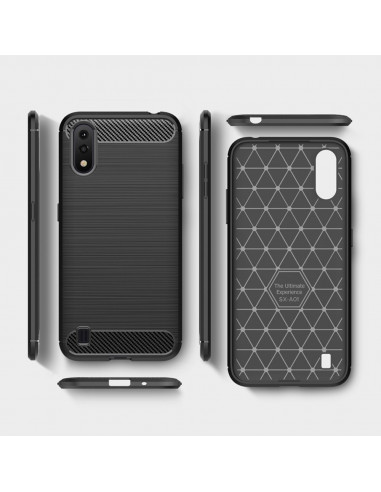 Helmet Case Carbon Samsung A01, Black