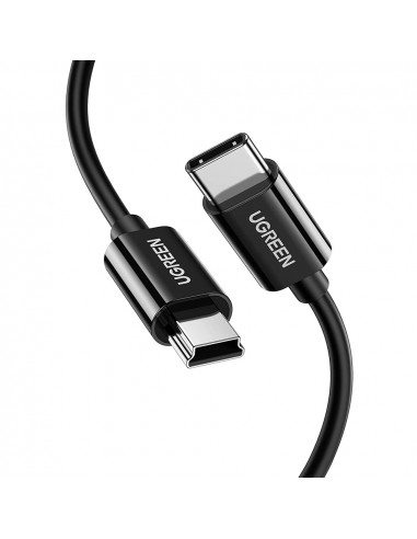 UGREEN Cable Type-C to Mini USB 2M Nickle Plated ABS US242, Black