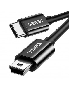 UGREEN Cable Type-C to Mini USB 2M Nickle Plated ABS US242, Black 2