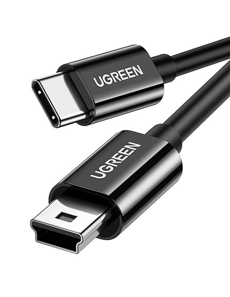 UGREEN Cable Type-C to Mini USB 2M Nickle Plated ABS US242, Black