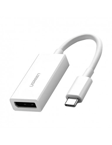 UGREEN Adapter Type-C 3.0 to DisplayPort 4K*2K@60Hz 0.15M MM130, White