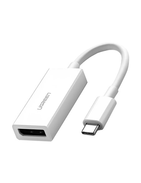 UGREEN Adapter Type-C 3.0 to DisplayPort 4K*2K@60Hz 0.15M MM130, White