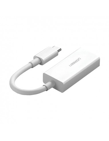 UGREEN Adapter Type-C 3.0 to DisplayPort 4K*2K@60Hz 0.15M MM130, White
