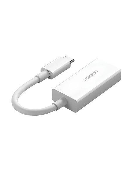 UGREEN Adapter Type-C 3.0 to DisplayPort 4K*2K@60Hz 0.15M MM130, White