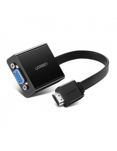 UGREEN Adapter HDMI to VGA + 3.5mm Audio Converter 0.25M MM103, Black