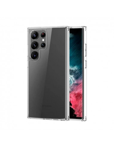 Helmet Case TPU Soft Samsung S23 Ultra, Clear