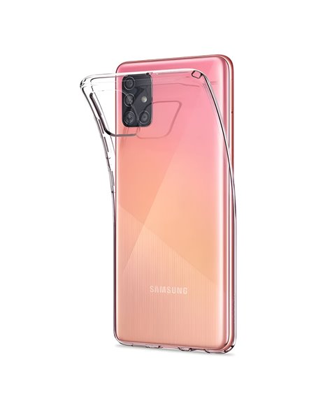 Helmet Case TPU Soft Samsung A71, Clear Helmet Case TPU Soft Samsung A71, Clear