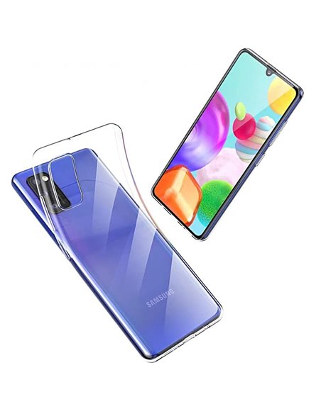 Helmet Case TPU Soft Samsung A41, Clear