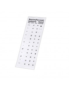 Helmet RU Layout,Transparent WaterProof Stickers for PC, Laptop