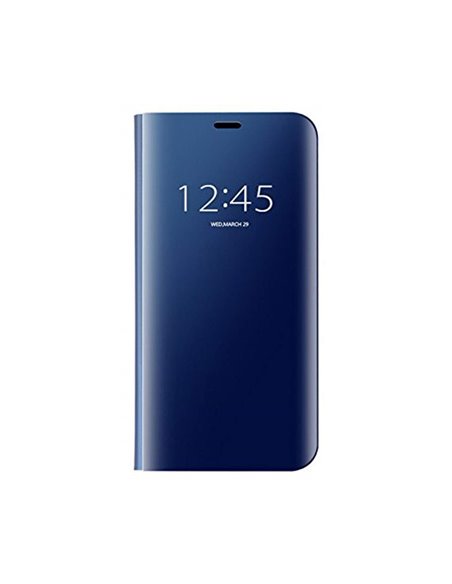 Helmet Case Mirror Flip Samsung A10, Dark Blue