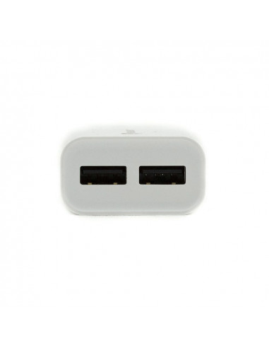 Helmet Wall Charger 2xUSB 2.4A, White