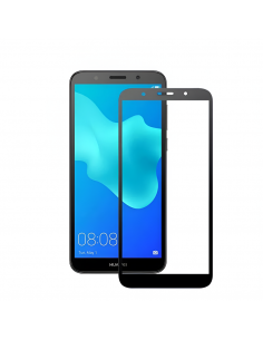 Helmet Full Coverage Glass 2.5D Huawei Y5 (2018), Black