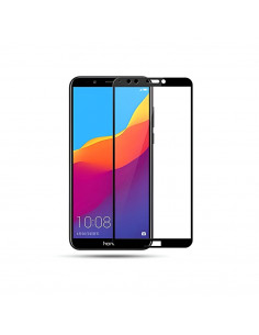 Helmet Full Coverage Glass 2.5D Huawei Y7 Prime (2018), Black