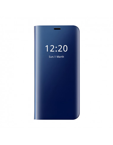 Helmet Case Mirror Flip Samsung J6 Plus, Dark Blue