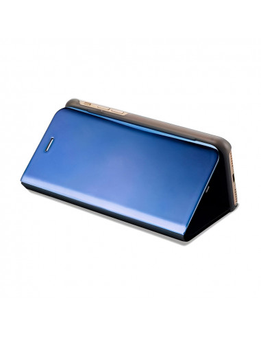 Helmet Case Mirror Flip Samsung J6 Plus, Dark Blue
