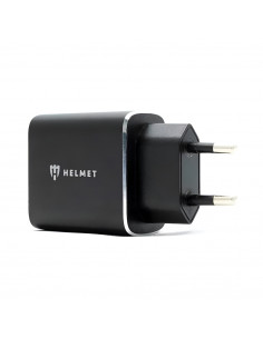 Helmet Wall Charger USB/Type-C QC3.0 18W (Сable 3 in1), Black 2