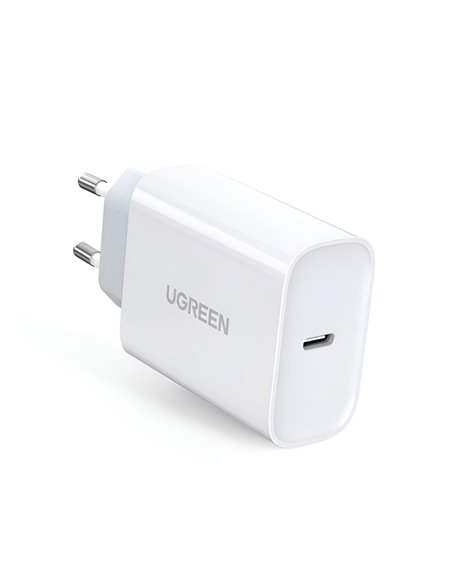 UGREEN Wall Charger 1*Type-C 3A 30W QC4.0, White