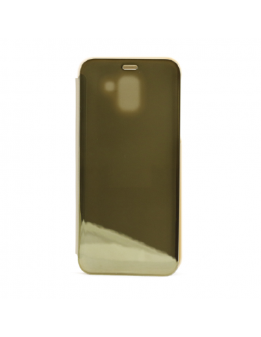 Helmet Case Mirror Flip Samsung J6 (2018), Gold