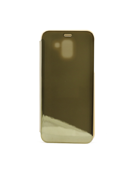Helmet Case Mirror Flip Samsung J6 (2018), Gold