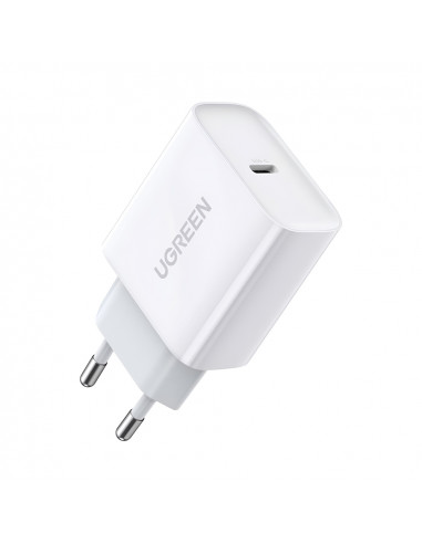 UGREEN Wall Charger Type-C PD3.0 20W EU CD137, White