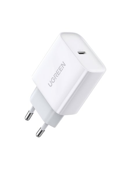 UGREEN Wall Charger Type-C PD3.0 20W EU CD137, White